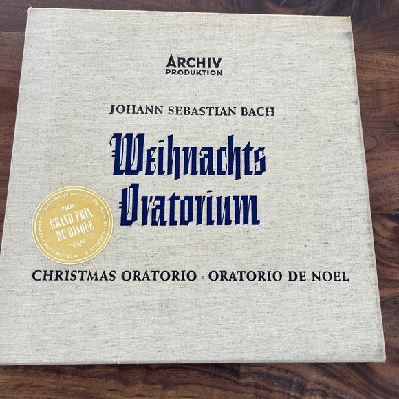 Archive Other - Bach Weihnachts Oratorium 3xLP Box Set 1955-56 Archive Prod. ARC3081